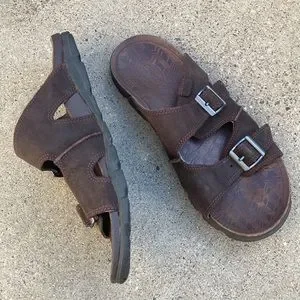 Chaco | Shoes | Mens Chaco Elias Brown Leather Sandal | Poshmark display picture 3